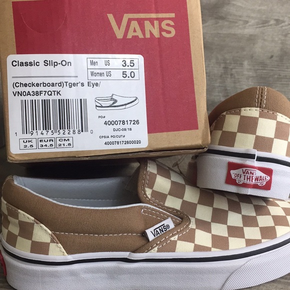 Vans Classic Slip-On (Checkerboard) Tiger’s Eye - Picture 7 of 8